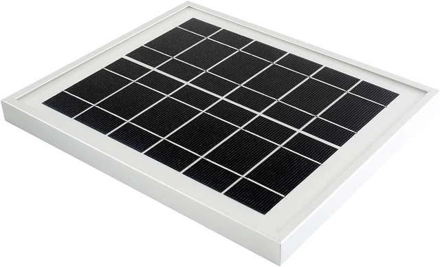 Alt view image 6 of 7 - waveshare Solar Panel (6V 5W) with High Performance156 Monocrystalline Cell Toughened Glass Anodic Oxidation Aluminum Alloy for Use with Solar Power Manager