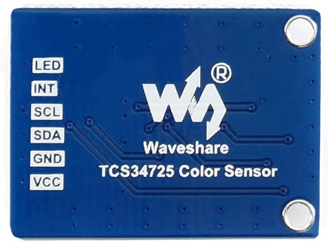 Alt view image 3 of 7 - Waveshare TCS34725 Color Sensor Module Based on TCS34725 High Sensitivity Output RGB Data and Light Intensity Through The I2C Interface with High Sensitivity Wide Dynamic Range Accurate Measuring.