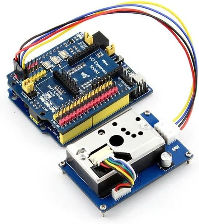 Alt view image 4 of 4 - Waveshare Dust Sensor Detector Module with Sharp GP2Y1010AU0F Onboard for Measuring PM2.5