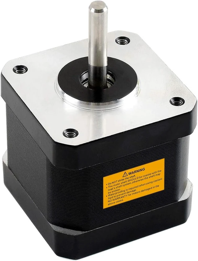 Alt view image 2 of 6 - Waveshare Two-Phase Stepper Motor SM24240 with 1.8° Step Angle and 0.45N.m Holding Torque Compatible with SMD258C and Stepper Motor HAT