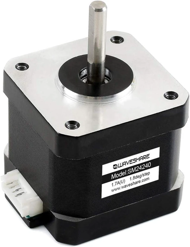 Main image of Waveshare Two-Phase Stepper Motor SM24240 with 1.8° Step Angle and 0.45N.m Holding Torque Compatible with SMD258C and Stepper Motor HAT