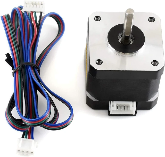 Alt view image 4 of 6 - Waveshare Two-Phase Stepper Motor SM24240 with 1.8° Step Angle and 0.45N.m Holding Torque Compatible with SMD258C and Stepper Motor HAT