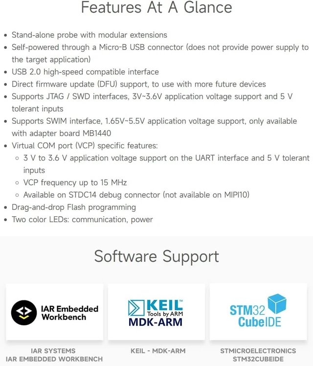 Alt view image 4 of 7 - Waveshare STLINK-V3SET Modular in-Circuit Debugger Programmer for STM8 STM32 USB JTAG