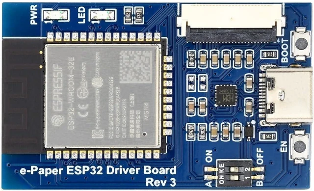 Main image of Waveshare Universal e-Paper Driver Board with WiFi/Bluetoth SoC ESP32 onboard Support Various Waveshare SPI e-Paper Raw Panels
