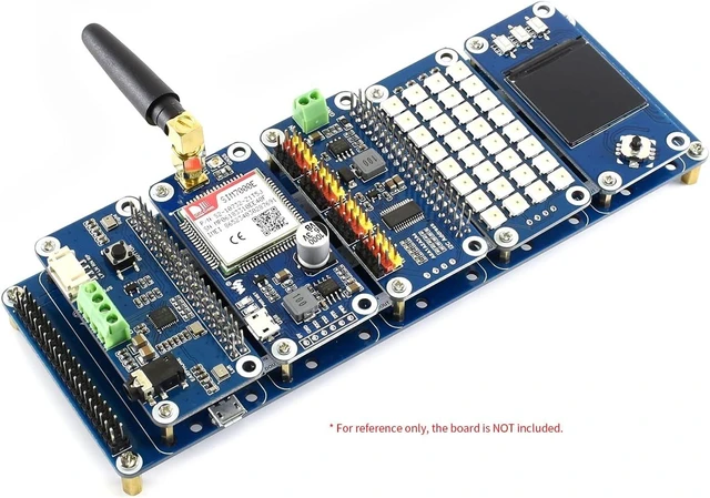 Alt view image 5 of 7 - Waveshare Stack HAT for Raspberry Pi I/O Expansion Kit Stacks 5 Hats Directly Pluggable