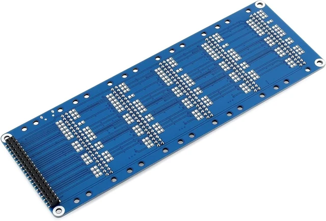 Alt view image 6 of 7 - Waveshare Stack HAT for Raspberry Pi I/O Expansion Kit Stacks 5 Hats Directly Pluggable