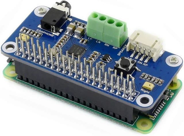 Alt view image 4 of 7 - Waveshare WM8960 Hi-Fi Sound Card HAT Stereo CODEC Playing and Recording I2S Interface for Raspberry Pi Zero/Zero W/Zero WH/2B/3B/3B+