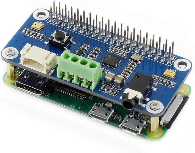 Alt view image 7 of 7 - Waveshare WM8960 Hi-Fi Sound Card HAT Stereo CODEC Playing and Recording I2S Interface for Raspberry Pi Zero/Zero W/Zero WH/2B/3B/3B+