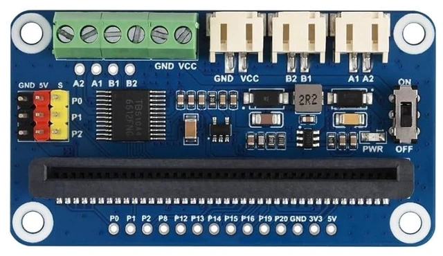 Main image of Waveshare Motor Driver for Micro:bit Driving Two Channel DC Motors and Three Channel Servos Directly Pluggable Onboard Multi Connector and Servo Headers
