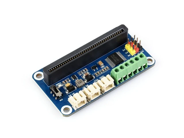 Alt view image 3 of 7 - Waveshare Motor Driver for Micro:bit Driving Two Channel DC Motors and Three Channel Servos Directly Pluggable Onboard Multi Connector and Servo Headers