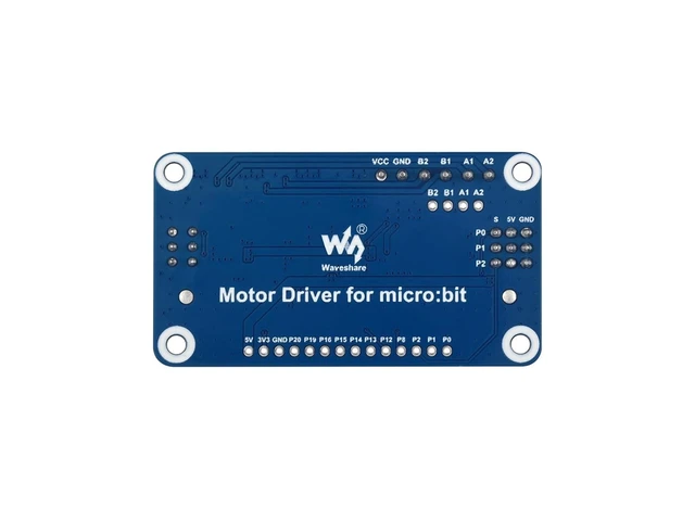 Alt view image 2 of 7 - Waveshare Motor Driver for Micro:bit Driving Two Channel DC Motors and Three Channel Servos Directly Pluggable Onboard Multi Connector and Servo Headers