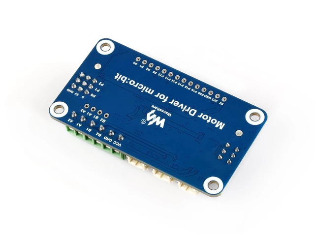 Alt view image 6 of 7 - Waveshare Motor Driver for Micro:bit Driving Two Channel DC Motors and Three Channel Servos Directly Pluggable Onboard Multi Connector and Servo Headers