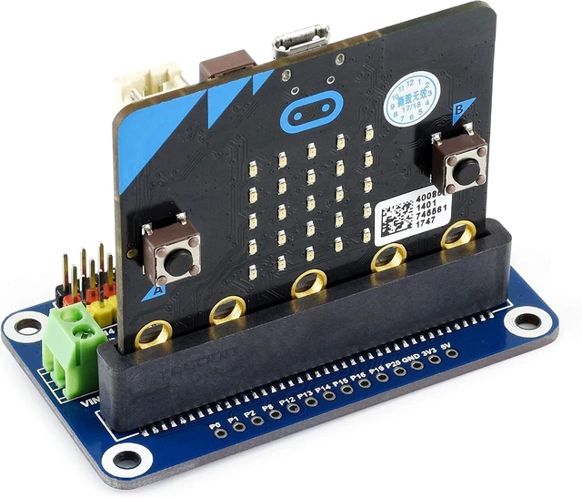 Alt view image 5 of 7 - Waveshare Servo Driver for Micro/-bit 16 Channel PWM Outputs 12 Bit Resolution I2C Interface