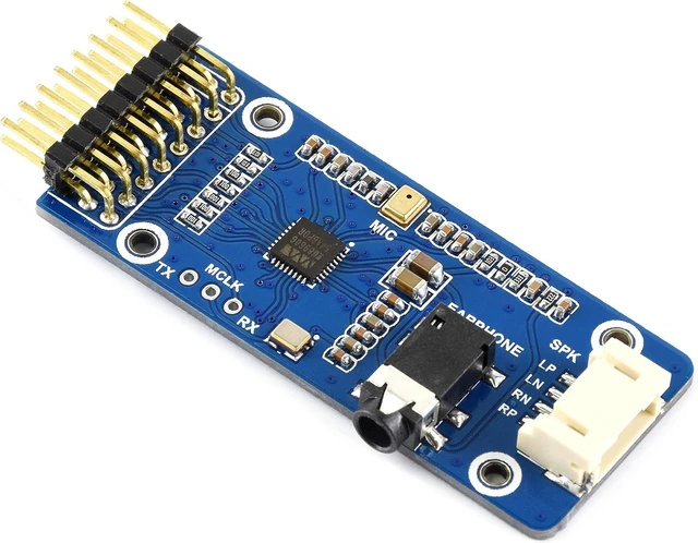 Main image of Waveshare WM8960 Stereo CODEC Audio Module Low Power Supports Stereo Encoding Decoding Sound Recording Directly Drive Speakers to Play Music