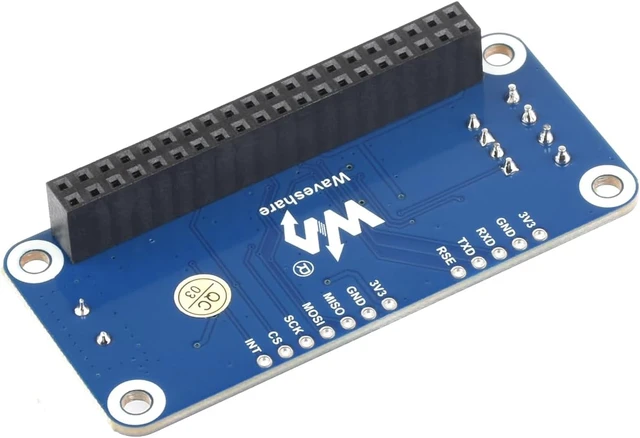 Alt view image 2 of 7 - Waveshare RS485 CAN HAT, Compatible with Raspberry Pi 5/4B/3B/Zero/Zero W/Zero 2W/Pico/W/WH, Allowing Stable Long-Distance RS485/CAN Communication