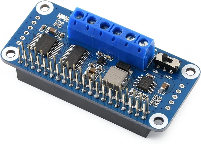 Alt view image 6 of 7 - waveshare Motor Driver HAT for Raspberry Pi Zero/Zero W/Zero WH/2B/3B/3B+ via I2C Interface Driving Two DC Motors