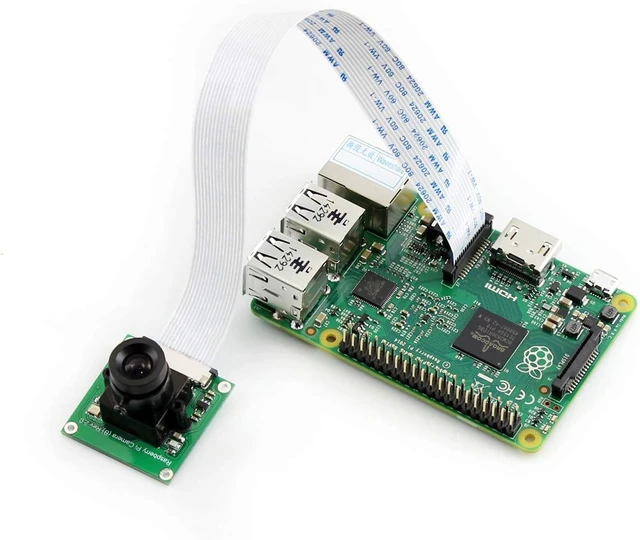 Alt view image 5 of 5 - waveshare Camera Module Kit Compatible with All Version of Raspberry Pi 5 Megapixel OV5647 Sensor Adjustable-Focus 2592X1944 Resolution