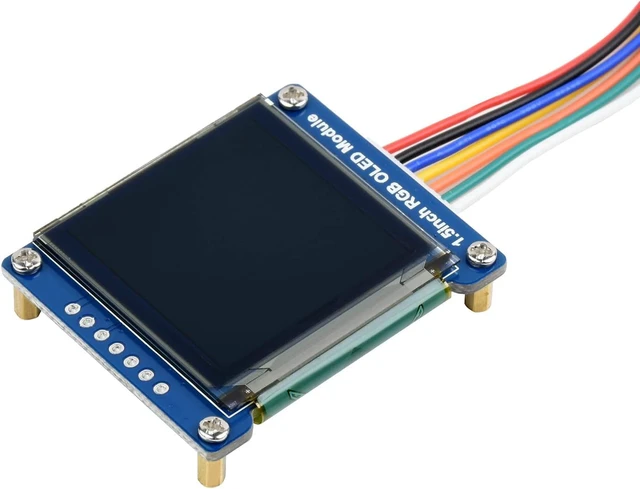 Alt view image 6 of 7 - waveshare 1.5inch RGB OLED Display Module 128x128 Pixels 16-bit High Color (65K Colors) with Embedded Controller Communicating via SPI Interface.
