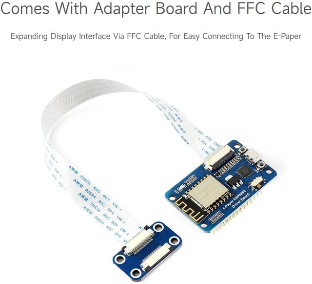 Alt view image 5 of 7 - Waveshare Universal e-Paper Driver Board with WiFi SoC ESP8266 onboard Support Various Waveshare SPI e-Paper Raw Panels