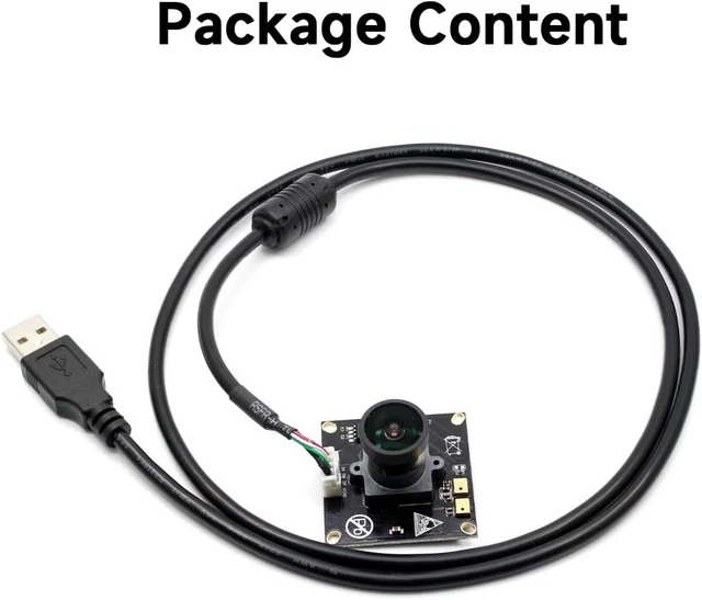 Alt view image 2 of 6 - Waveshare IMX179 8MP USB Camera (A) Ultra High Definition Embedded Mic No Driver Required 3288x2512 Resolution