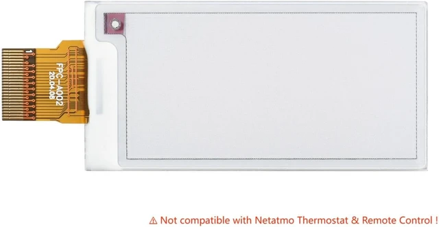 Alt view image 2 of 5 - Waveshare 2.13inch E-Ink Raw Display Compatible with Raspberry Pi 4B/3B+/3B/2B/B+/A+/Zero/Zero W/WH/Zero 2W Series Boards 212x104 Resolution Three-Color with SPI Interface Without PCB