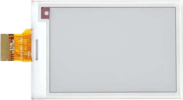 Alt view image 2 of 7 - waveshare 2.7inch E-Paper E-Ink Raw Display Compatible with Raspberry Pi 4B/3B+/3B/2B/B+/A+/Zero/Zero W/WH/Zero 2W Series Boards 264×176 Pixels Three-Color with SPI Interface Without PCB