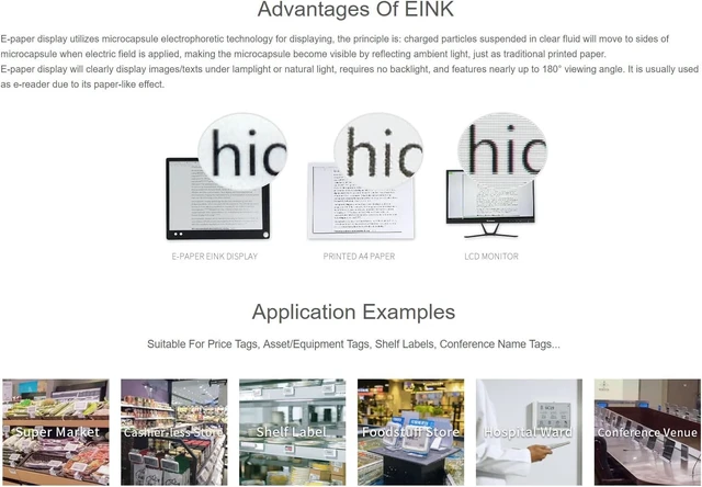 Alt view image 7 of 7 - waveshare 2.7inch E-Paper E-Ink Raw Display Compatible with Raspberry Pi 4B/3B+/3B/2B/B+/A+/Zero/Zero W/WH/Zero 2W Series Boards 264×176 Pixels Three-Color with SPI Interface Without PCB