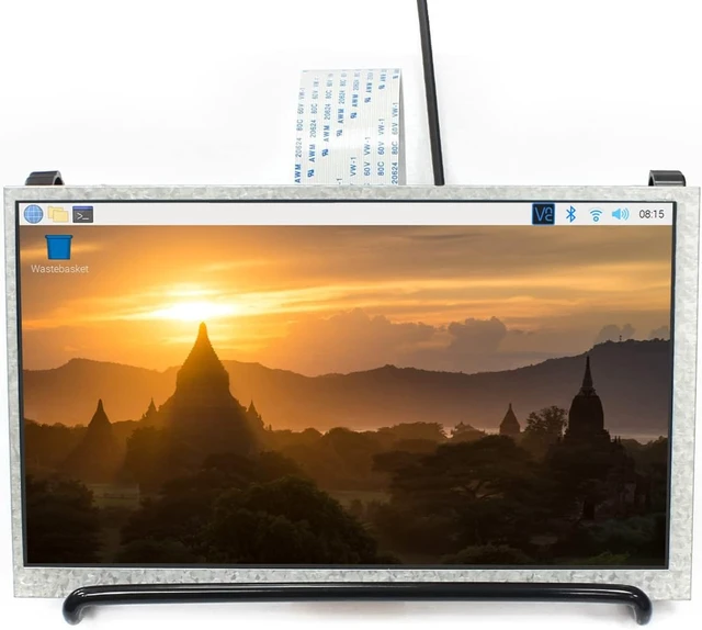 Main image of waveshare 7inch Display Compatible with Raspberry Pi 4B/3B+/3B/2B/B+/A+/Zero/Zero W/WH/Zero 2W Series Boards 1024×600 Resolution DPI Interface IPS No Touch