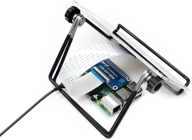 Alt view image 7 of 7 - waveshare 7inch Display Compatible with Raspberry Pi 4B/3B+/3B/2B/B+/A+/Zero/Zero W/WH/Zero 2W Series Boards 1024×600 Resolution DPI Interface IPS No Touch
