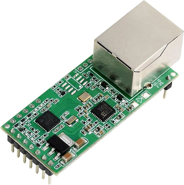 Main image of Waveshare Serial UART TTL to Ethernet Converter Module Upgradable High-Speed Low-Power High-Stability UART to ETH Kit (3.3V DC or 5V DC)