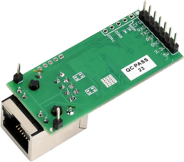 Alt view image 7 of 7 - Waveshare Serial UART TTL to Ethernet Converter Module Upgradable High-Speed Low-Power High-Stability UART to ETH Kit (3.3V DC or 5V DC)