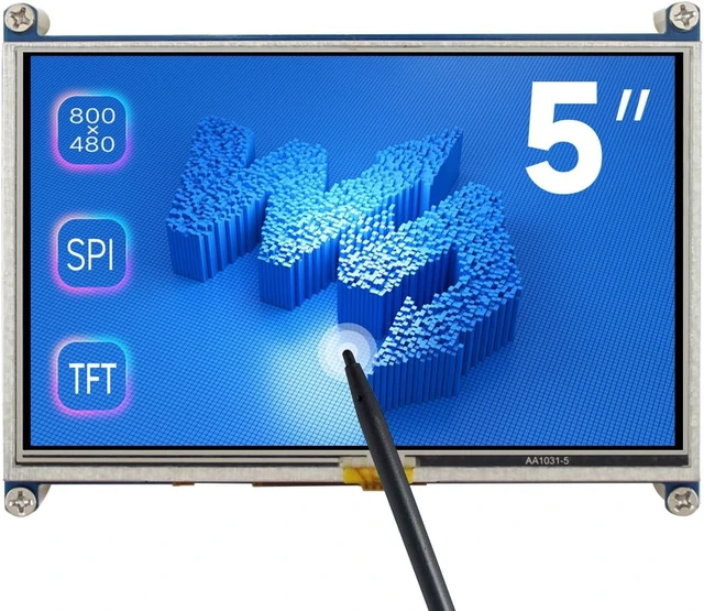 Main image of Waveshare Raspberry Pi 5 Inch LCD HDMI 800 x 480 High Resolution for Raspberry Pi A+/B+/2B/3B/3A+/3B+/Raspberry Pi 4