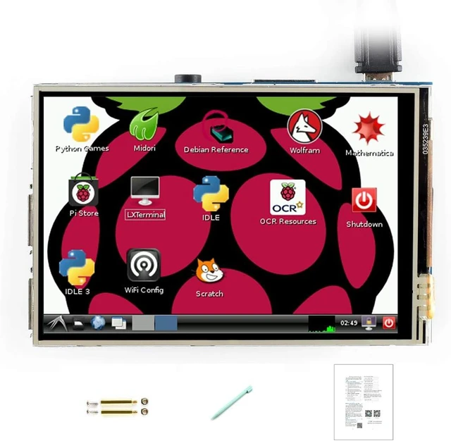 Main image of Waveshare 3.5 inch RPi LCD (A) Touch Screen TFT LCD for any Revision of Raspberry Pi Model B/B+/2 B /3 B/3 B+