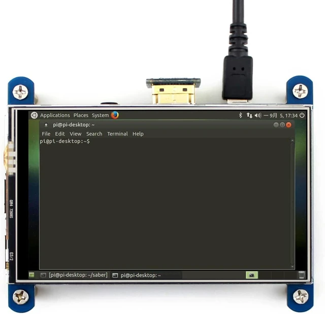 Alt view image 5 of 7 - Waveshare 4inch Resistive Touch Screen LCD Compatible with Raspberry Pi 4B/3B+/3A+/2B/B+/A+/Zero/Zero W/WH/Zero 2W CM3+/4 480×800 Resolution HDMI IPS Low Power Consumption Supports Windows