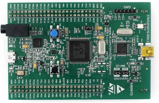 Alt view image 2 of 7 - Waveshare STM32F4DISCOVERY STM32 Discovery Kit for STM32 F4 series7 32-bit ARM Cortex-M4F Core 1 MB Flash 192 KB RAM STM32F4 Discovery Board