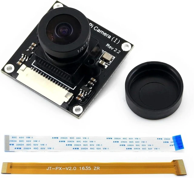 Main image of Waveshare Camera Module Fisheye Lens Wider Field of View 2592 X 1944 Still Picture Resolution Compatible with All Revisions of the RaspberryPi