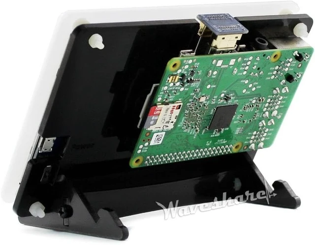 Alt view image 4 of 6 - Waveshare Bicolor(White&Black) Bracket Case for 5inch HDMI LCD Combines The Touch Screen LCD and Pi into an All-in-one Device