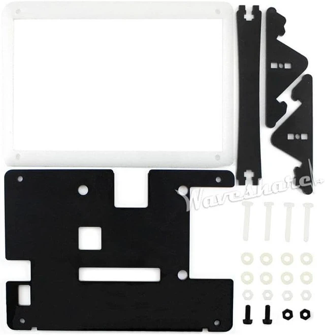 Alt view image 6 of 6 - Waveshare Bicolor(White&Black) Bracket Case for 5inch HDMI LCD Combines The Touch Screen LCD and Pi into an All-in-one Device