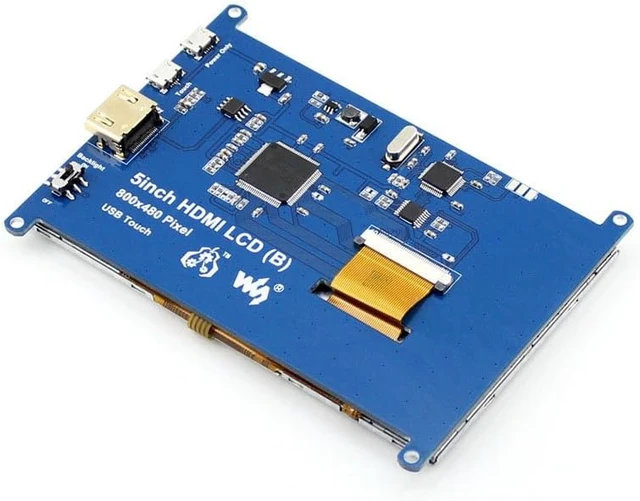 Alt view image 3 of 7 - Waveshare 5inch TFT Resistive Touch Screen Display Module HDMI Interface for Rapsberry Pi 5/4/ A/A+/B/B+/2 B/3 B & Banana pi & Beaglebone Black Provide Images Supports Various System