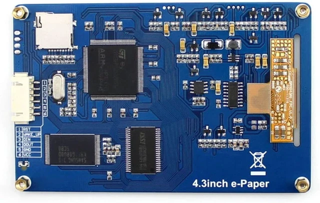Alt view image 4 of 7 - 4.3inch Electronic Paper Display Compatible with Raspberry Pi4B/3B+/3B/2B/B+/A+/Zero/Zero