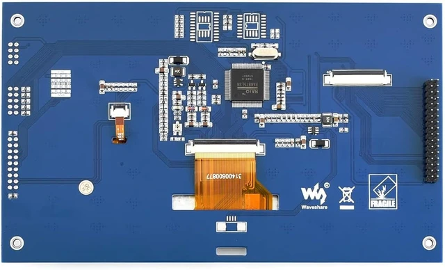 Alt view image 3 of 7 - Waveshare 7inch Capacitive Touch LCD 800X480 Pixel Multicolor TFT Display Module LED Backlight