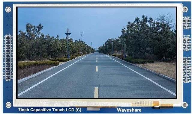 Alt view image 4 of 7 - Waveshare 7inch Capacitive Touch LCD 800X480 Pixel Multicolor TFT Display Module LED Backlight