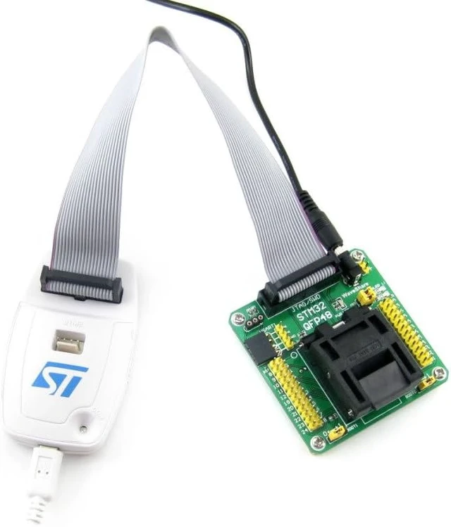 Alt view image 2 of 2 - waveshare STM32-QFP48 STM32 Programming Adapter Test Socket for LQFP48 Package MCU 0.5mm Pitch