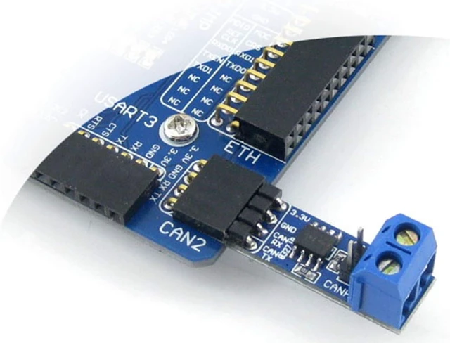 Alt view image 3 of 7 - Waveshare SN65HVD230 CAN Board Connecting MCUs to CAN Network Features ESD Protection Communication Evaluation Development Board 3.3V