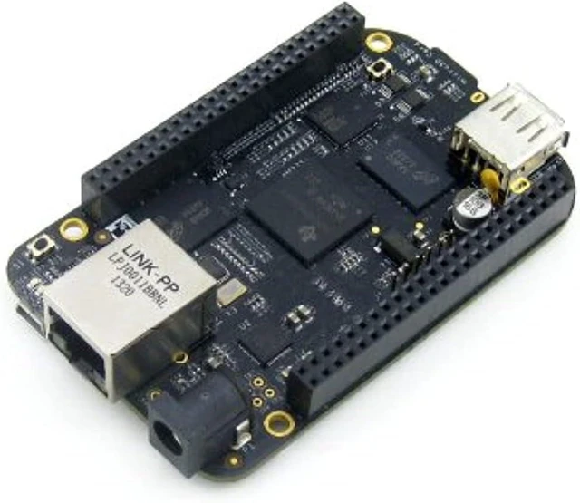 Main image of Waveshare BeagleBone Black Rev C 1GHz ARM Cortex-A8 512MB DDR3 4GB 8bit eMMC Board Mini PC Development Board from Element14