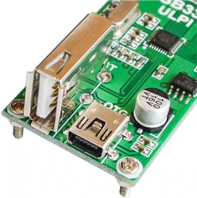 Alt view image 3 of 3 - Waveshare USB3300 USB HS Board Host OTG Phy Low Pin ULPI MIC2075-1BM Onboard Evaluation Development Module Kit