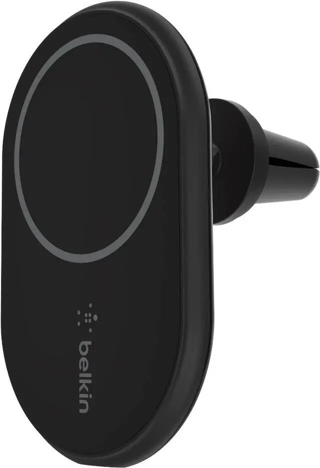 Main image of Belkin Magsafe Compatible Car Phone Magnetic Charging Mount, Air Vent Phone Holder And Charger For Iphone 13, 12, Pro, Pro Max, Mini (Power Supply Included)