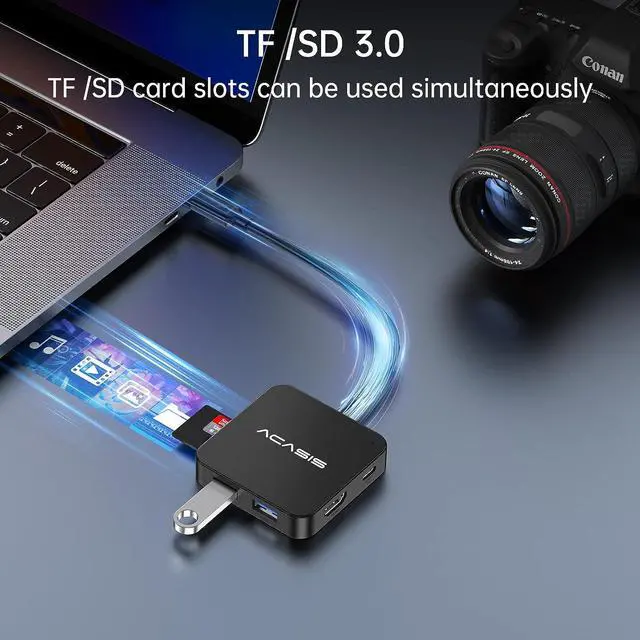 Alt view image 11 of 14 - USB C Hub, Multi-Port USB Type-C Hub with 4K HDMI, Power Delivery 100 W | 3 USB 3.0 Port | 1 Type-C 3.0 Port | USB Splitter Adapter for MacBook, Mac Mini, XPS, Laptop and USB C Devices (0.5ft-7 in 1)