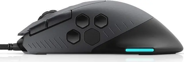Alt view image 2 of 7 - Alienware Gaming Mouse 510M RGB Gaming Mouse AW510M: 16, 000 DPI Optical Sensor - Alienfx RGB - 10 Buttons - Adjustable Scroll Wheel - Large Click Anywhere L/R Buttons