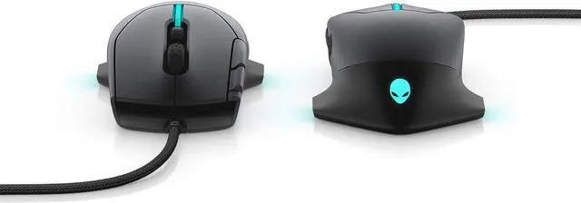 Alt view image 7 of 7 - Alienware Gaming Mouse 510M RGB Gaming Mouse AW510M: 16, 000 DPI Optical Sensor - Alienfx RGB - 10 Buttons - Adjustable Scroll Wheel - Large Click Anywhere L/R Buttons